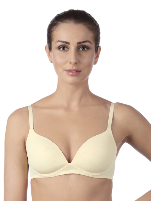 

Triumph T-Shirt Bra 77 Invisible Padded Wireless Seamless Everyday Bra, Cream