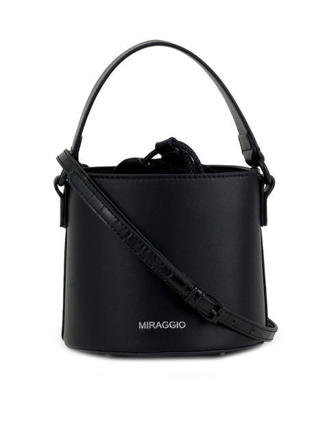 

MIRAGGIO Black Bucket Sling Bag