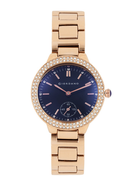 

GIORDANO Women Navy Embellished Analogue Watch 2808-11, Navy blue