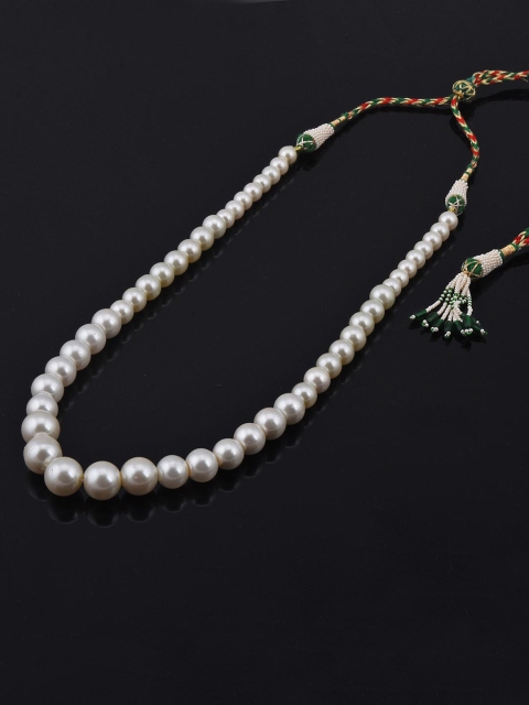 

Tistabene Women White Pearl Beaded Necklace