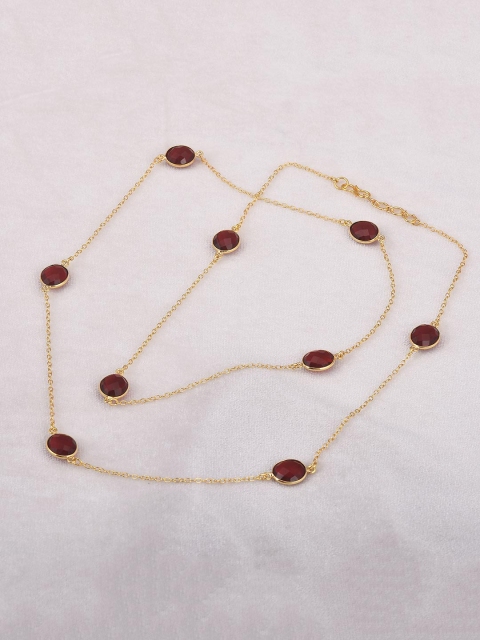 

Tistabene Gold-Toned & Red Gold-Plated Necklace