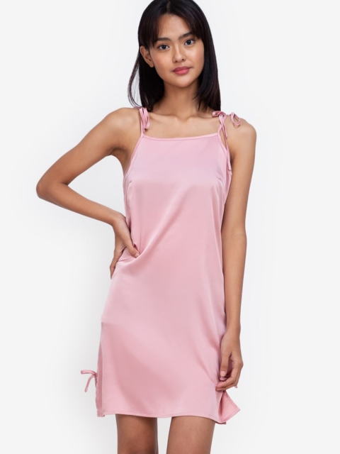 

ZALORA BASICS Pink Cotton Nightdress