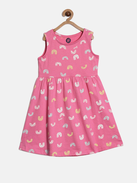 

YK Pink Printed Dress