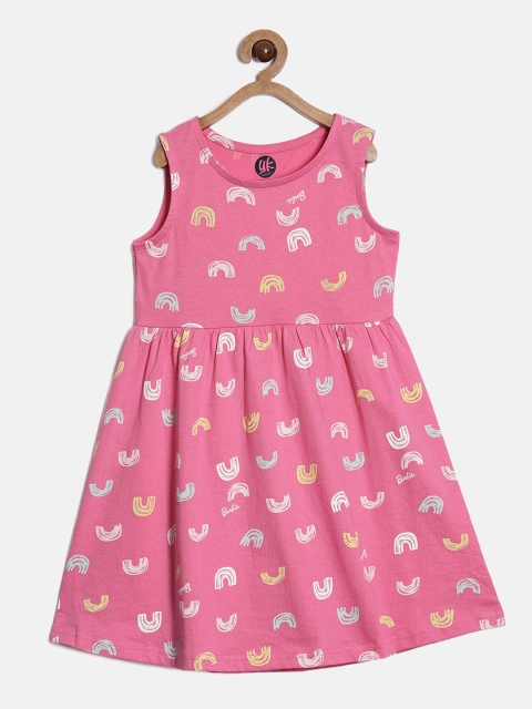 

YK Pink Printed Dress