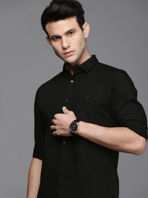 

Allen Solly Sport Men Black Solid Slim Fit Casual Shirt