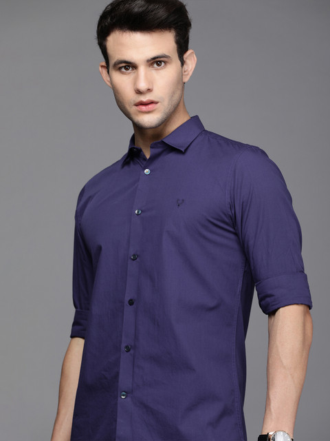 

Allen Solly Sport Men Blue Solid Slim Fit Casual Shirt