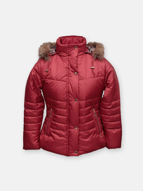 

LURE JUNIOR Girls Red Winter Parka Jacket
