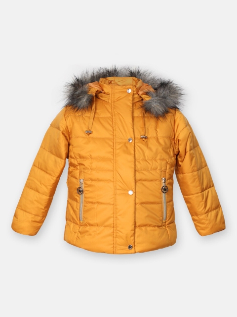 

LURE JUNIOR Girls Mustard Winter Parka Jacket