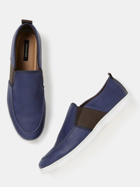 

Moda Rapido Men Navy Slip-Ons, Navy blue