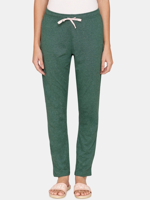 

Rosaline by Zivame Women Green Solid Lounge Pants