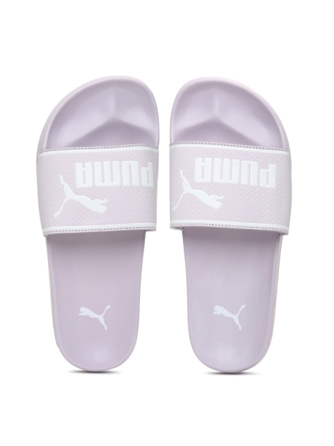 

Puma Unisex Lavender Printed Leadcat 2.0 Sliders