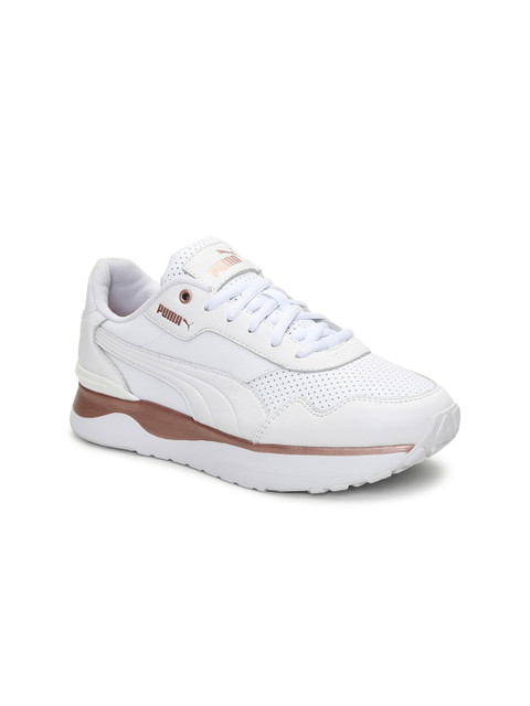 

Puma Women White R78 Voyage Leather Sneakers