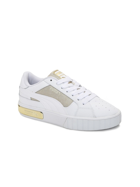 

Puma Women White Leather Sneakers