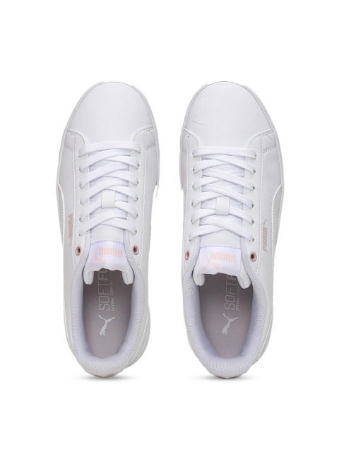 

Puma Women White Vikky V3 Galentines Leather Sneakers