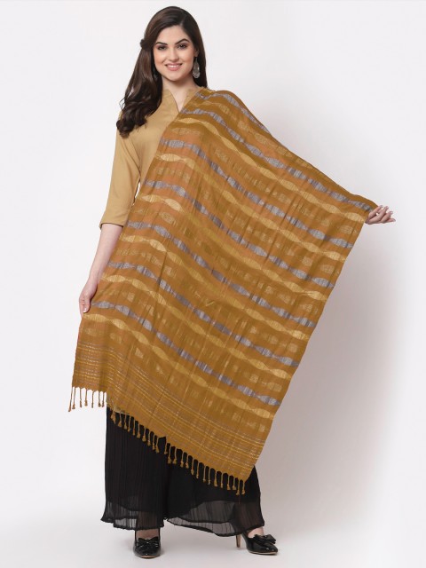 

KLOTTHE Women Yellow & Grey Printed Wool Stole
