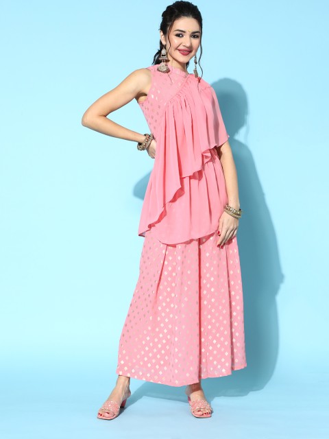 

Luni Ethnic Motifs Saree, Peach