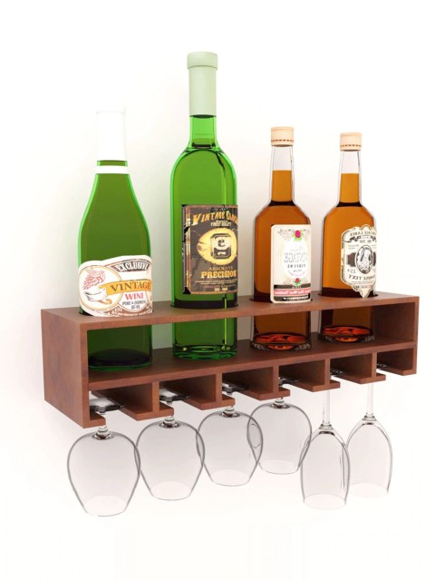 

Home Sparkle Brown Mango Wood Wine Rack