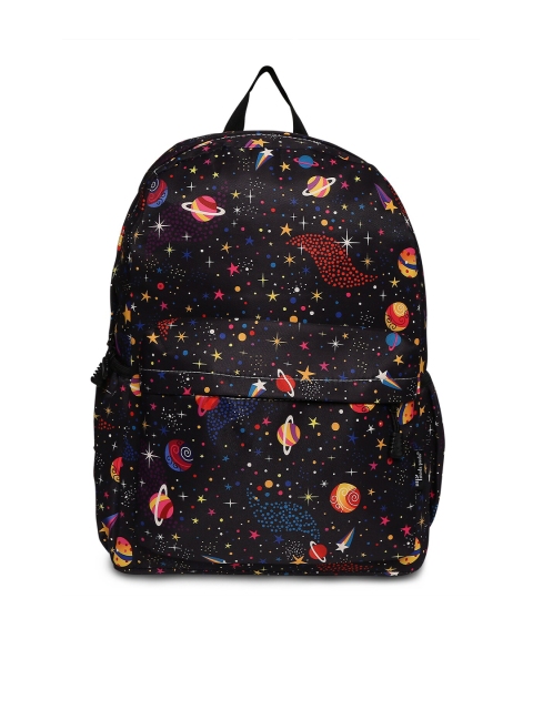 

SATCHEL Women Black Galaxy Printed Backpack