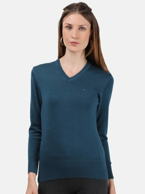 

Monte Carlo Women Blue Solid Pullover