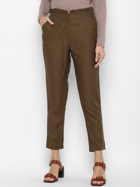

Allen Solly Woman Women Brown Slim Fit Trousers