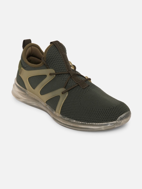 

ALDO Men Khaki Green Woven Design Sneakers