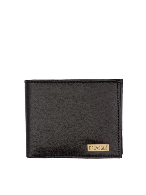 

Provogue Men Black Two Fold Wallet