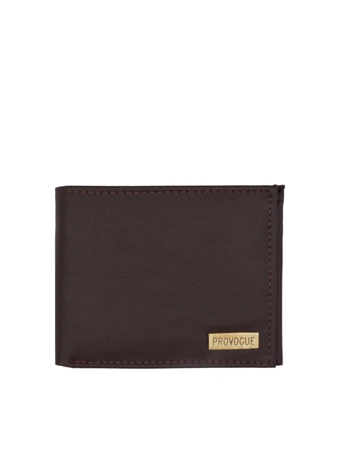 

Provogue Men Brown Zip Detail Two Fold Wallet