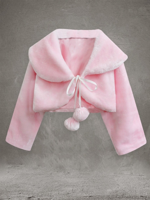 

A.T.U.N. Girls Pink Tie-Up Shrug