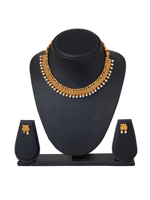 

Shining Jewel - By Shivansh Gold-Plated Jewellery Set