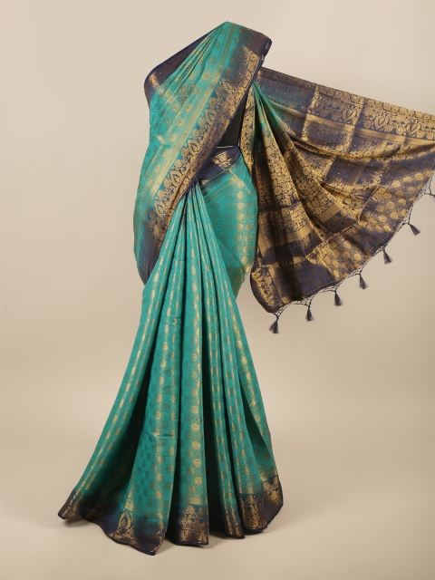 

Pothys Blue Woven Design Pure Silk Saree