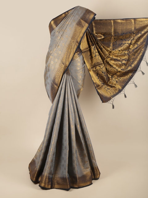 

Pothys Grey Woven Design Pure Silk Saree
