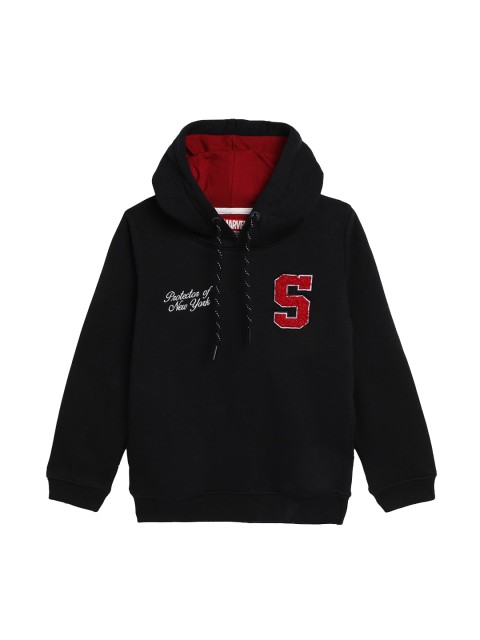 

Octave Boys Black Hooded Sweatshirt