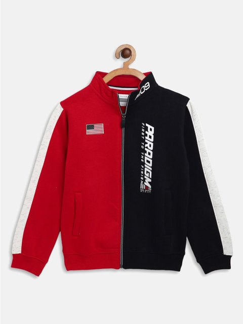 

Octave Boys Red & Black Colourblocked Sweatshirt