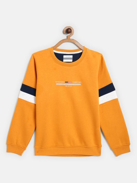 

Octave Boys Yellow Printed Sweatshirt