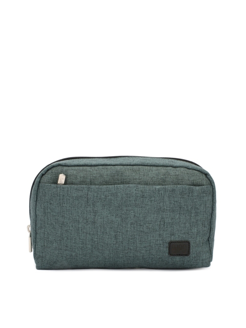 

QIPS Men Green Solid Travel Pouch