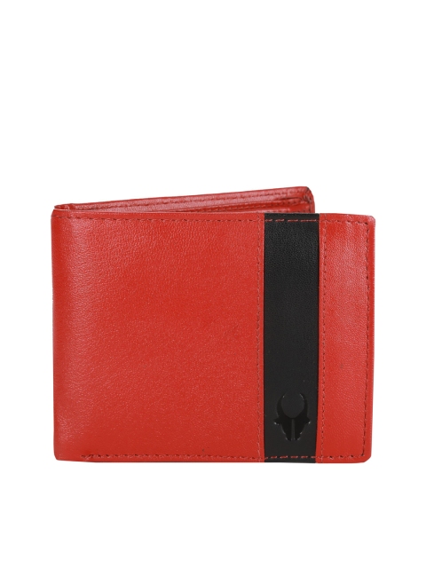 

WildHorn Men Red Genuine Leather Wallet