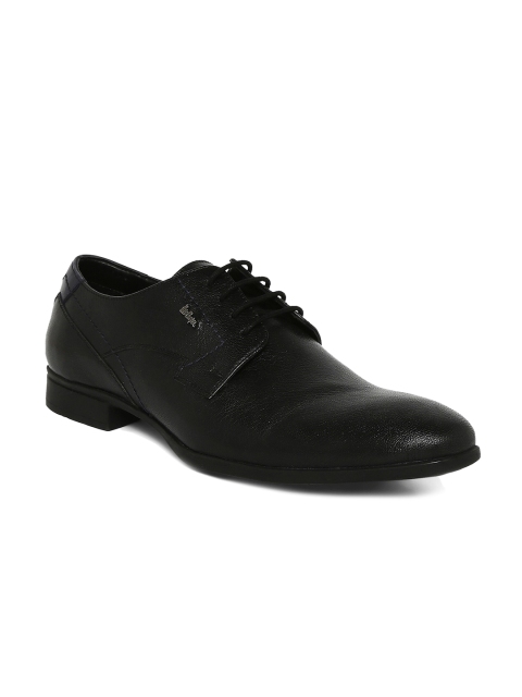 

Lee Cooper Men Black Solid Leather Formal Derbys