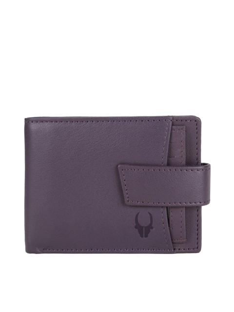 

WildHorn Men Purple Genuine Leather Wallet