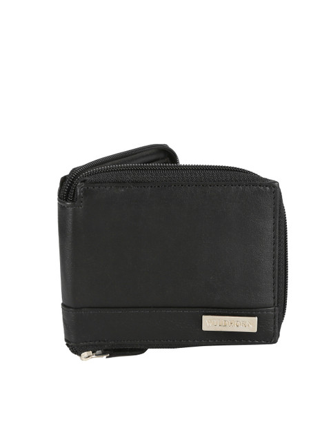 

WildHorn Men Black Genuine Leather Wallet