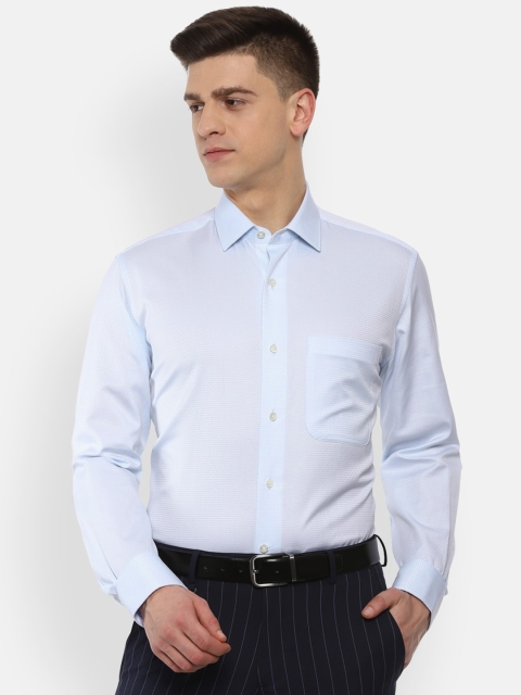 

Luxure by Louis Philippe Men Blue Pure Cotton Regular Fit Formal Shirt