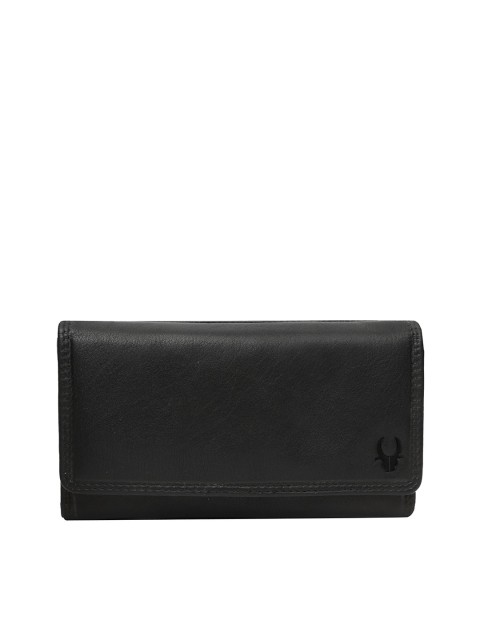 

WildHorn Women Black Genuine Leather Wallet