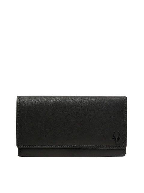 

WildHorn Women Black Genuine Leather Wallet