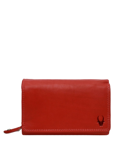 

WildHorn Women Red Genuine Leather Wallet