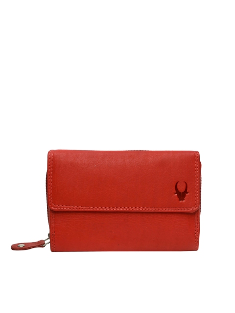 

WildHorn Women Red Genuine Leather Wallet