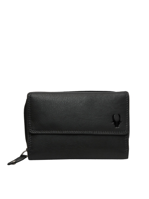 

WildHorn Women Black Genuine Leather Wallet