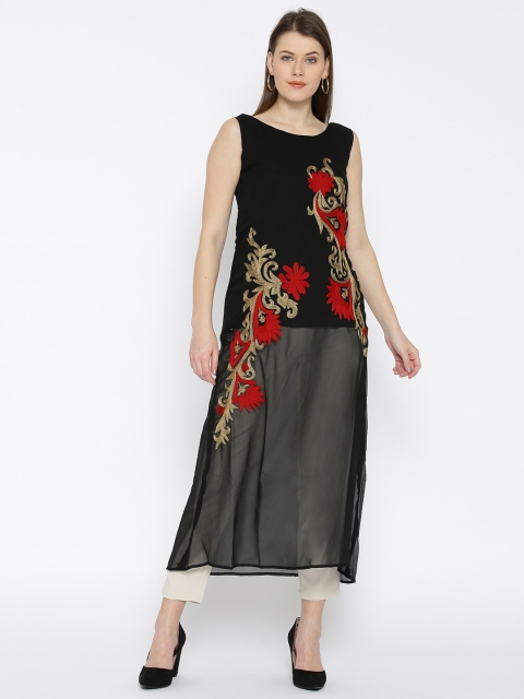 

Soch Outlet Black Embroidered Kurta