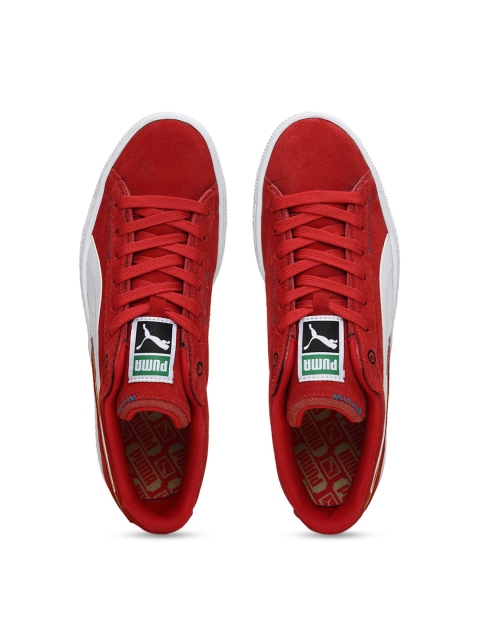 

Puma Men Red Suede Sneakers