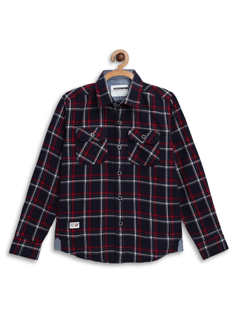 

Octave Boys Red Checked Casual Shirt