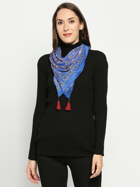 

Get Wrapped Women Blue & Pink Printed Scarf