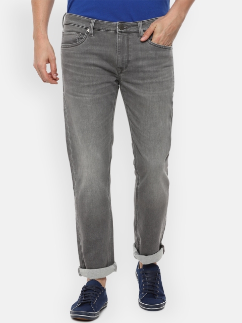 

Louis Philippe Jeans Men Grey Slim Fit Heavy Fade Jeans